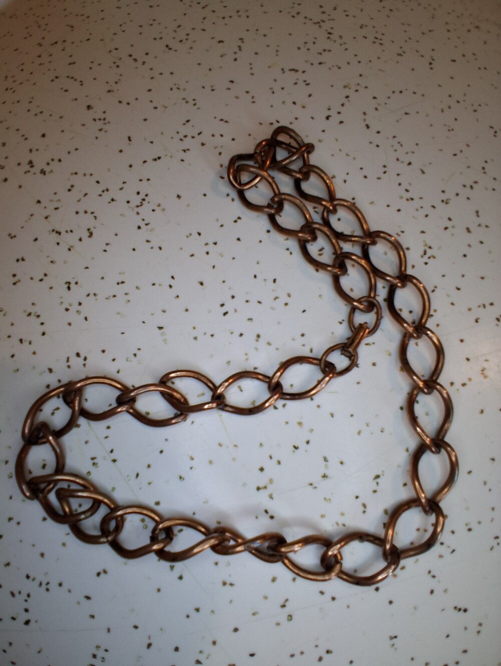 Copper Colored Link Chain Choker
